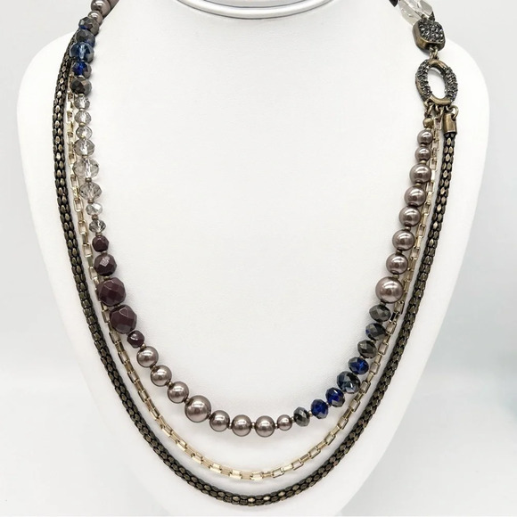 LOFT Multi-Strand Beaded Necklace - Picture 1 of 4